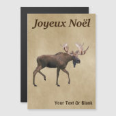 Joyeux noё l. Bull Moose on Old Paper (Voorkant / Achterkant)