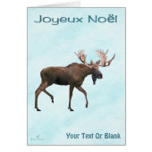 Joyeux noё l. Bull Moose on Snow (Voorkant)