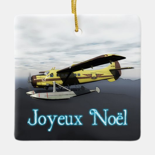 Joyeux Noё l - de Havilland DH3-C Otter Keramisch Ornament (Voorkant)