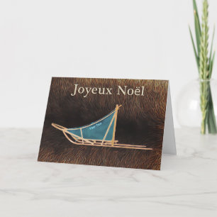 Joyeux Noё l - Dog Sled Feestdagen Kaart