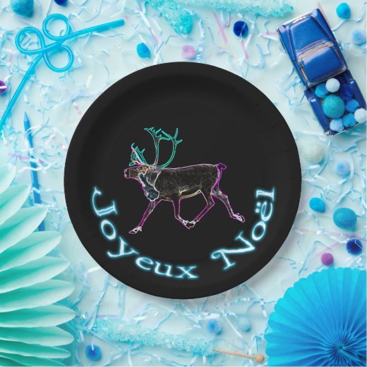 Joyeux Noё l - Electric Cariou Papieren Bordje (Feest)