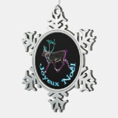 Joyeux Noё l - Electric Cariou Tin Sneeuwvlok Ornament (Rechts)