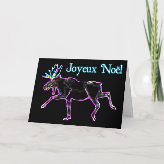 Joyeux Noё l - Electric Moose Feestdagen Kaart (Voorkant)
