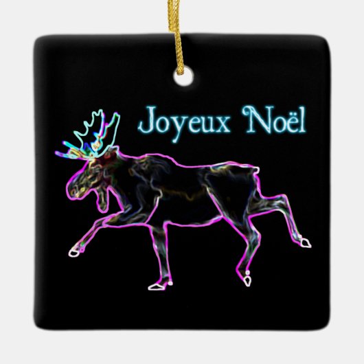 Joyeux Noё l - Electric Moose Keramisch Ornament (Voorkant)