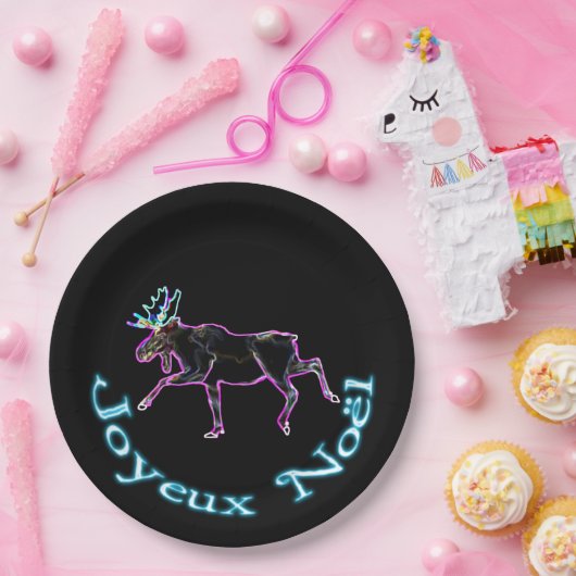 Joyeux Noё l - Electric Moose Papieren Bordje (Feest)