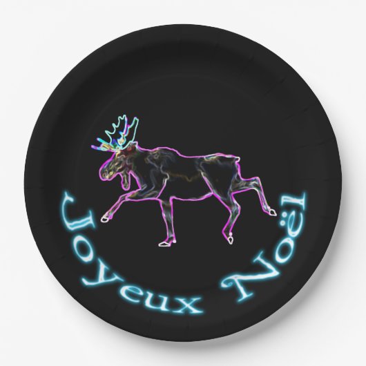 Joyeux Noё l - Electric Moose Papieren Bordje (Voorkant)