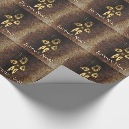 Joyeux Noё l - Fractal Inuit Hunter Cadeaupapier (Hoek)