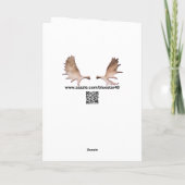 Joyeux Noё l - Fractal Inuit Hunter Feestdagen Kaart (Achterkant)