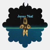 Joyeux Noё l - Fractal Inuit Hunter Ornament Kaart (Voorkant)