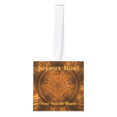 Joyeux Noё l - Fractal Wood Carving Decoratie (Voorkant)