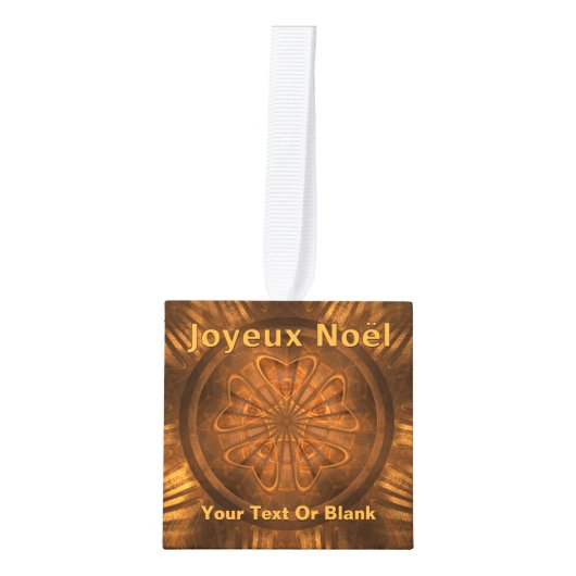 Joyeux Noё l - Fractal Wood Carving Decoratie (Voorkant)