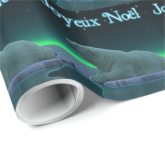 Joyeux Noё l - Ice Edge Polar Beer Cadeaupapier (Rol Hoek)