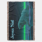 Joyeux Noё l - Ice Edge Polar Beer Deken (Voorkant Verticaal)