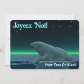 Joyeux Noё l - Ice Edge Polar Beer Feestdagenkaart (Voorkant)