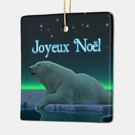 Joyeux Noё l - Ice Edge Polar Beer Keramisch Ornament (Links)
