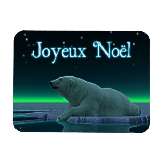 Joyeux Noё l - Ice Edge Polar Beer Magneet (Horizontaal)