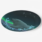 Joyeux Noё l - Ice Edge Polar Beer Papieren Bordje (Gekanteld)