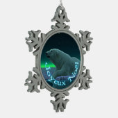 Joyeux Noё l - Ice Edge Polar Beer Tin Sneeuwvlok Ornament (Links)