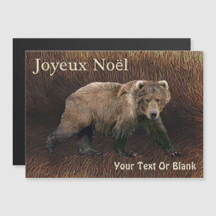 Joyeux noё l. Kodiak Beer on Cariou fur