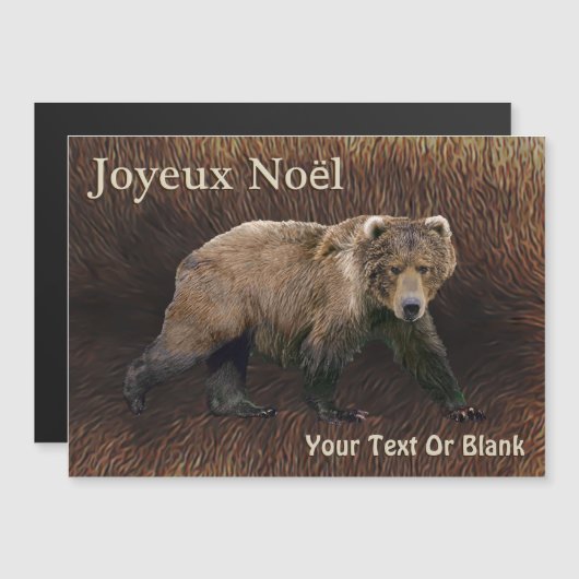 Joyeux noё l. Kodiak Beer on Cariou fur (Voorkant / Achterkant)