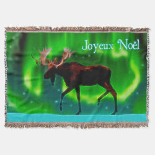 Joyeux Noё l - Northern Lights Moose Deken