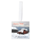 Joyeux Noё l - Old Red Truck Decoratie (Voorkant)