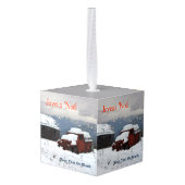 Joyeux Noё l - Old Red Truck Decoratie (Achter hoekig)