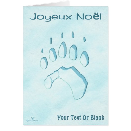 Joyeux Noё l - Polar Beer Paw Print (Voorkant)