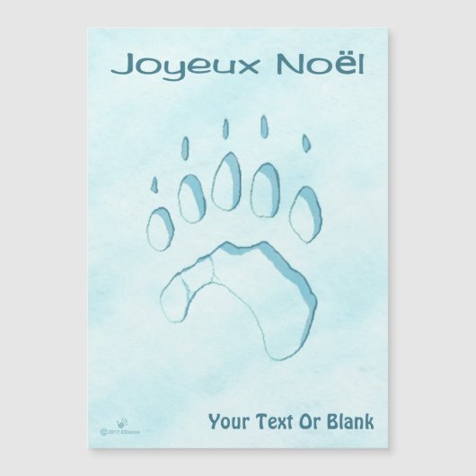 Joyeux Noё l - Polar Beer Paw Print (Voorkant)