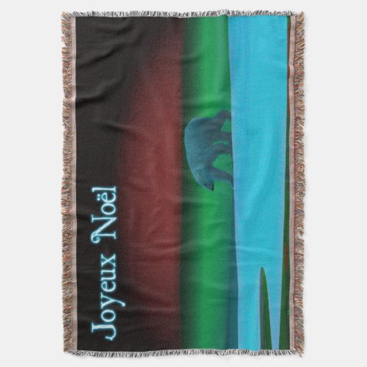 Joyeux Noё l - Polar Lights Polar Beer Deken (Voorkant Verticaal)