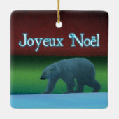 Joyeux Noё l - Polar Lights Polar Beer Keramisch Ornament (Achterkant)