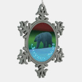 Joyeux Noё l - Polar Lights Polar Beer Tin Sneeuwvlok Ornament (Links)