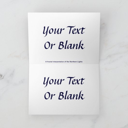 Joyeux Noё l - Qaanaaq - Northern Lights Feestdagen Kaart (Binnen)