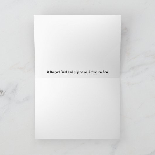 Joyeux Noё l - Ringed zegel Feestdagen Kaart (Binnen)