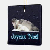 Joyeux Noё l - Ringed zegel Keramisch Ornament (Links)