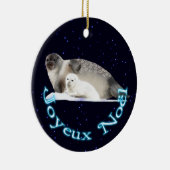 Joyeux Noё l - Ringed zegel Keramisch Ornament (Rechts)