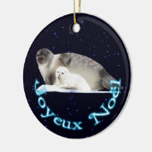 Joyeux Noё l - Ringed zegel Keramisch Ornament (Links)