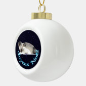 Joyeux Noё l - Ringed zegel Keramische Bal Ornament (Rechts)