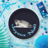 Joyeux Noё l - Ringed zegel Papieren Bordje (Feest)