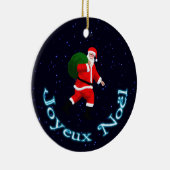 Joyeux Noё l - Santa Claus Keramisch Ornament (Rechts)