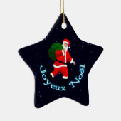 Joyeux Noё l - Santa Claus Keramisch Ornament (Rechts)