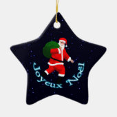 Joyeux Noё l - Santa Claus Keramisch Ornament (Voorkant)