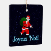 Joyeux Noё l - Santa Claus Keramisch Ornament (Rechts)
