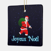 Joyeux Noё l - Santa Claus Keramisch Ornament (Links)