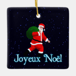 Joyeux Noё l - Santa Claus Keramisch Ornament