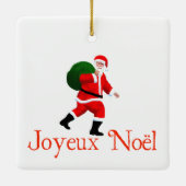 Joyeux Noё l - Santa Claus Keramisch Ornament (Achterkant)