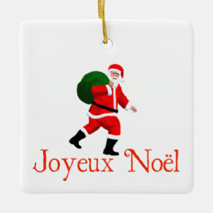 Joyeux Noё l - Santa Claus Keramisch Ornament