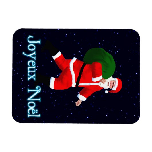 Joyeux Noё l - Santa Claus Magneet (Horizontaal)