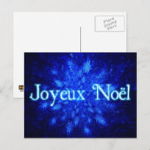 Joyeux Noё l - Snowburst Feestdagenkaart (Voorkant / Achterkant)