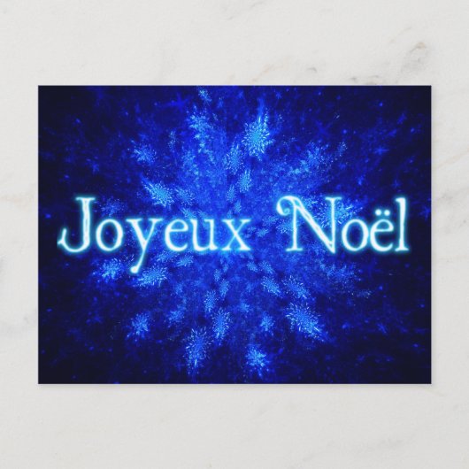 Joyeux Noё l - Snowburst Feestdagenkaart (Voorkant)